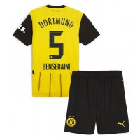 Borussia Dortmund Ramy Bensebaini #5 Hemmadräkt Barn 2024-25 Kortärmad (+ Korta byxor)